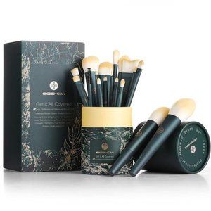Makeup Brushes 18pcs Professional Makeup Brush Travel Set with Eco Cylinder